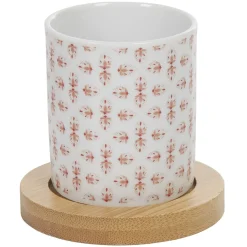 Gifi 4 gobelets expresso avec sous tasse bois Outlet