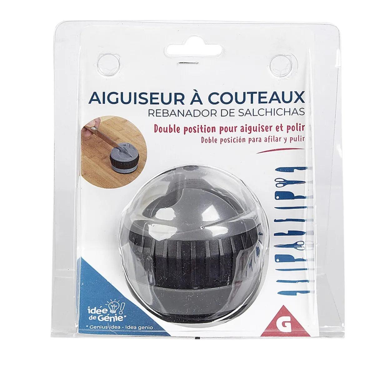 Gifi Aiguiseur à couteaux double position New