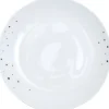 Gifi Assiette à dessert blanche motif étoiles