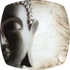 Gifi Assiette à dessert carrée design Bouddha Discount