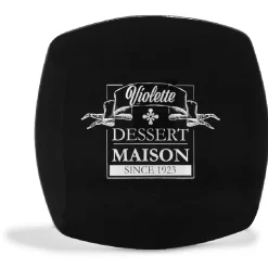 Gifi Assiette à dessert carrée noire design dessert maison