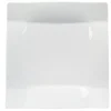 Gifi Assiette à dessert carrée porcelaine uni blanc