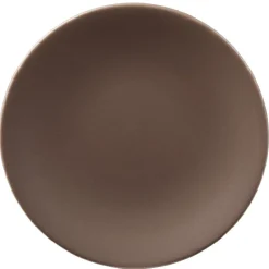 Gifi Assiette à dessert en faïence uni taupe