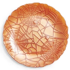 Gifi Assiette à dessert en verre orange Ø21cm