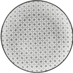 Gifi Assiette à dessert Helsinki décor noir blanc x4 Online