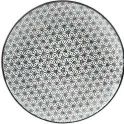 Gifi Assiette à dessert Helsinki décor noir blanc x4 Online
