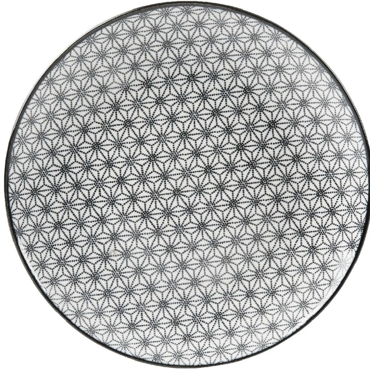 Gifi Assiette à dessert Helsinki décor noir blanc x4 Online