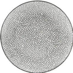 Gifi Assiette à dessert Helsinki décor noir blanc x4 Online