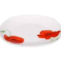 Gifi Assiette à dessert motif coquelicot