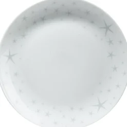 Gifi Assiette à dessert motifs étoiles blanche