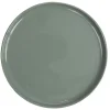 Gifi Assiette à dessert ronde Nordic porcelaine vert
