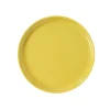 Gifi Assiette à dessert ronde Oslo jaune moutarde