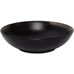 Gifi Assiette creuse en faïence avec liseré doré