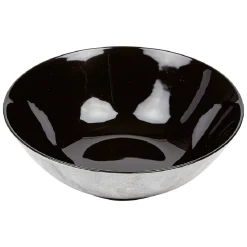 Gifi Assiette creuse en porcelaine décor marbre gris