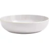 Gifi Assiette creuse faïence gris avec liseré crème