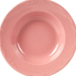Gifi Assiette creuse rose festonnée Sale