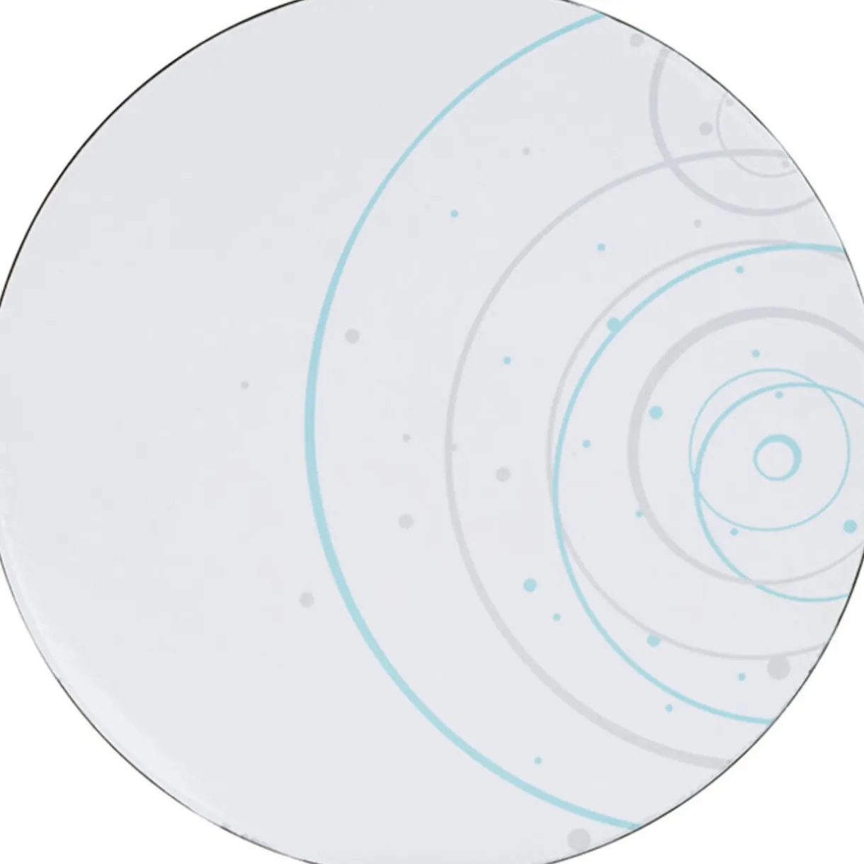 Gifi Assiette de présentation design cercles et ronds