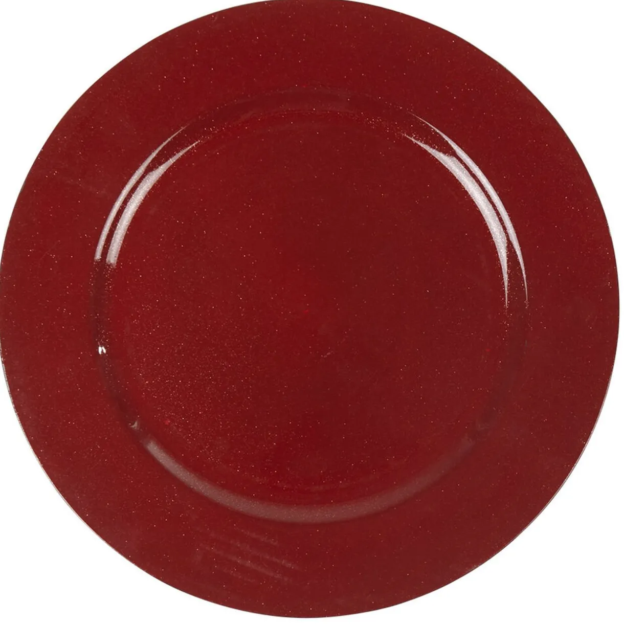 Gifi Assiette de présentation ronde rouge