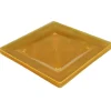 Gifi Assiette plastique plate carrée unie jaune x 10 New