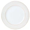 Gifi Assiette plate blanche motifs dorés
