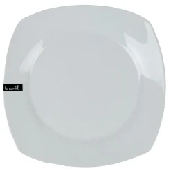 Gifi Assiette plate carrée blanche Les essentiels