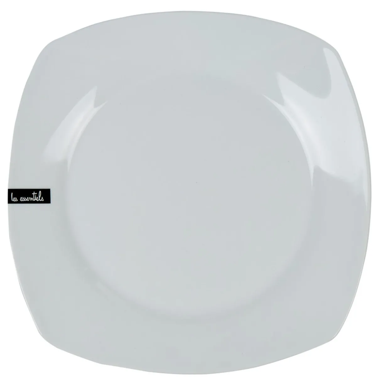 Gifi Assiette plate carrée blanche Les essentiels