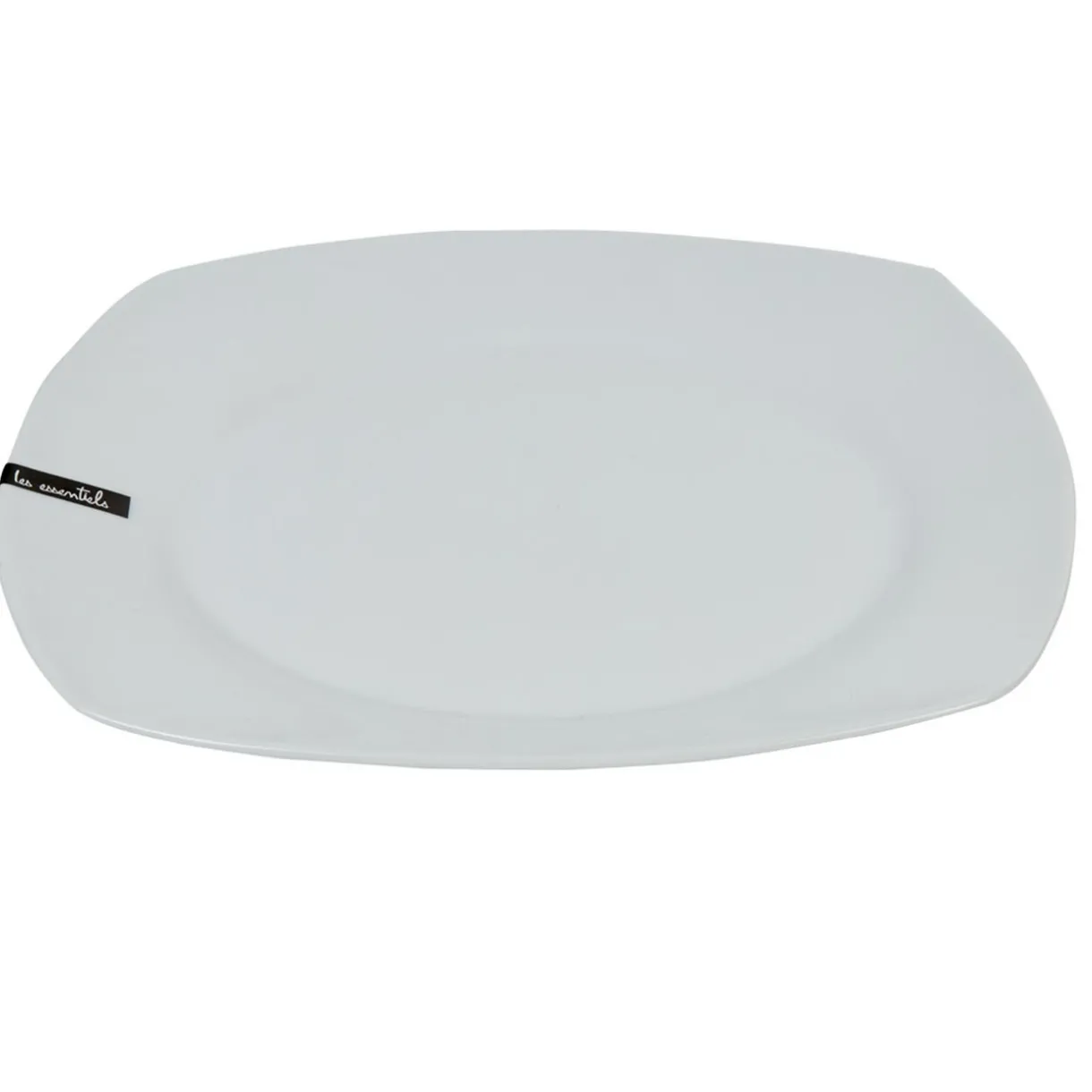 Gifi Assiette plate carrée blanche Les essentiels