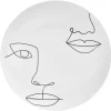 Gifi Assiette plate en porcelaine blanche