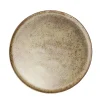 Gifi Assiette plate Istanbul en faïence brun Ø21cm Discount