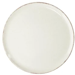 Gifi Assiette plate Lisbonne en grès beige Ø27cm Outlet