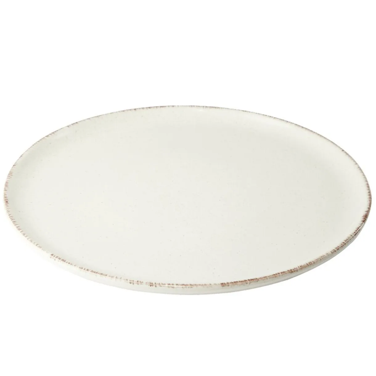Gifi Assiette plate Lisbonne en grès beige Ø27cm Outlet
