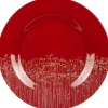Gifi Assiette plate Luminarc rouge Flowerfield Hot