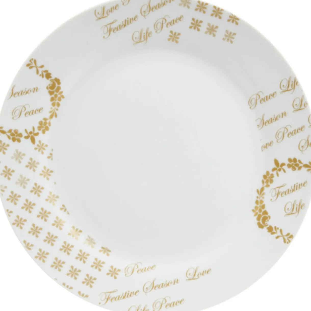 Gifi Assiette plate porcelaine Noël