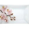 Gifi Assiette plate rectangulaire design Orchidée