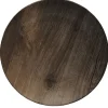 Gifi Assiette plate ronde décor imitation bois