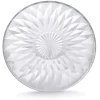 Gifi Assiette plate ronde fleur géométrique verre transparent