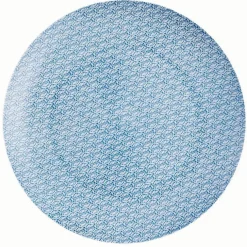Gifi Assiette plate ronde motif géométrique 4 couleurs x4