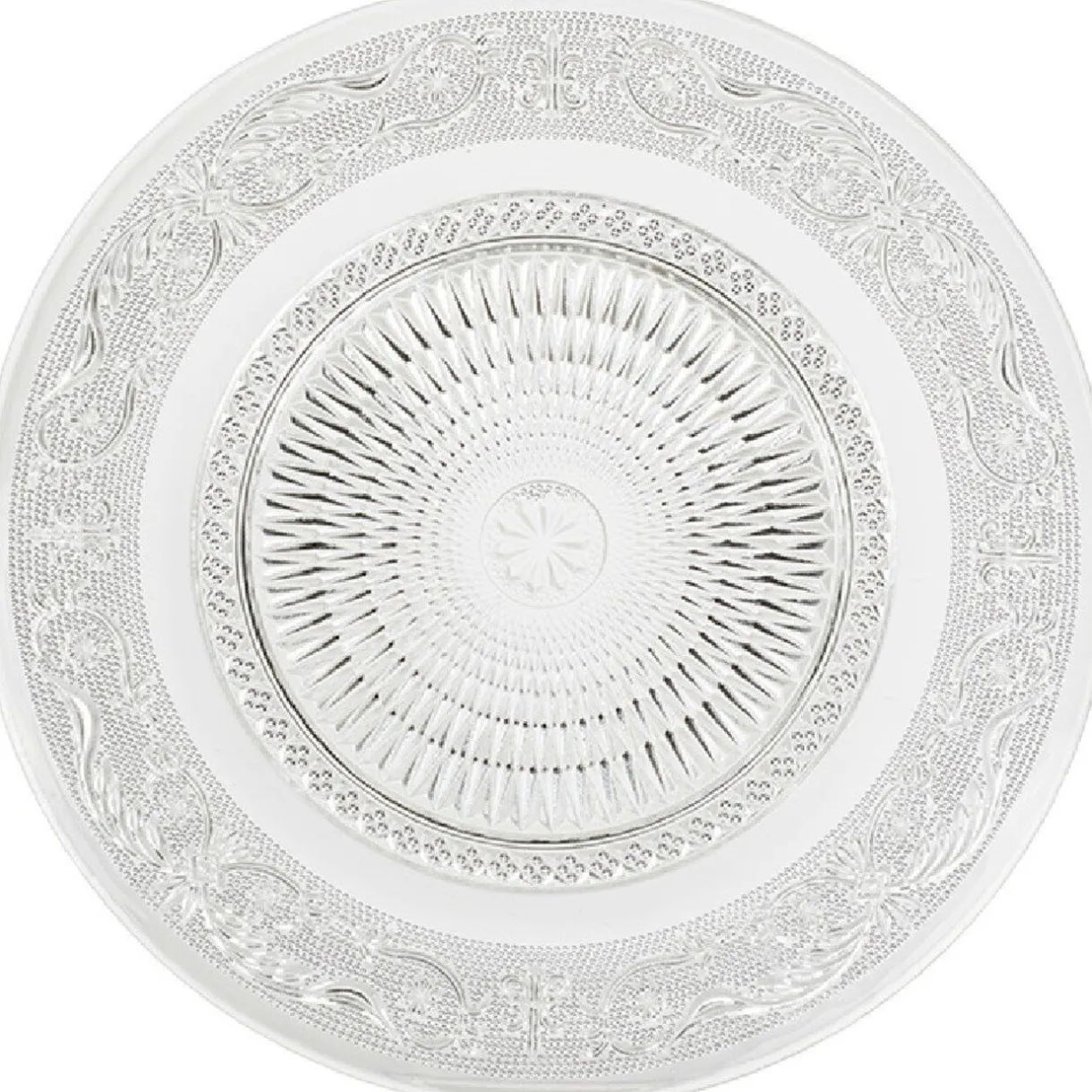 Gifi Assiette plate transparente ciselée Online