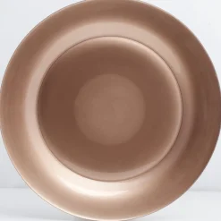 Gifi Assiette plate verre Zana cuivrée