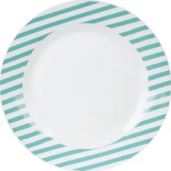 Gifi Assiette ronde plate faïence motif coeur