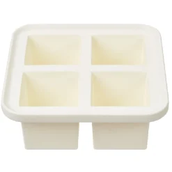 Gifi Bac à glaçon XXL en silicone 4 compartiments blanc/bleu