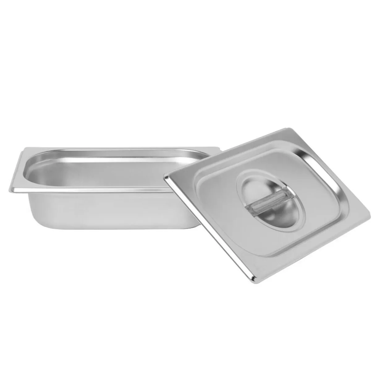 Gifi Bac inox avec couvercle préparation conservation L.26,5 cm Hot