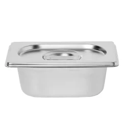 Gifi Bac inox avec couvercle préparation conservation L.17,5 cm Outlet
