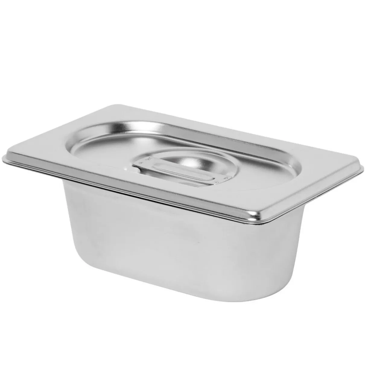 Gifi Bac inox avec couvercle préparation conservation L.17,5 cm Outlet
