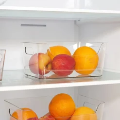 Gifi Bac rangement frigo 3,5L plastique transparent 22,4x17,3xH10cm Hot