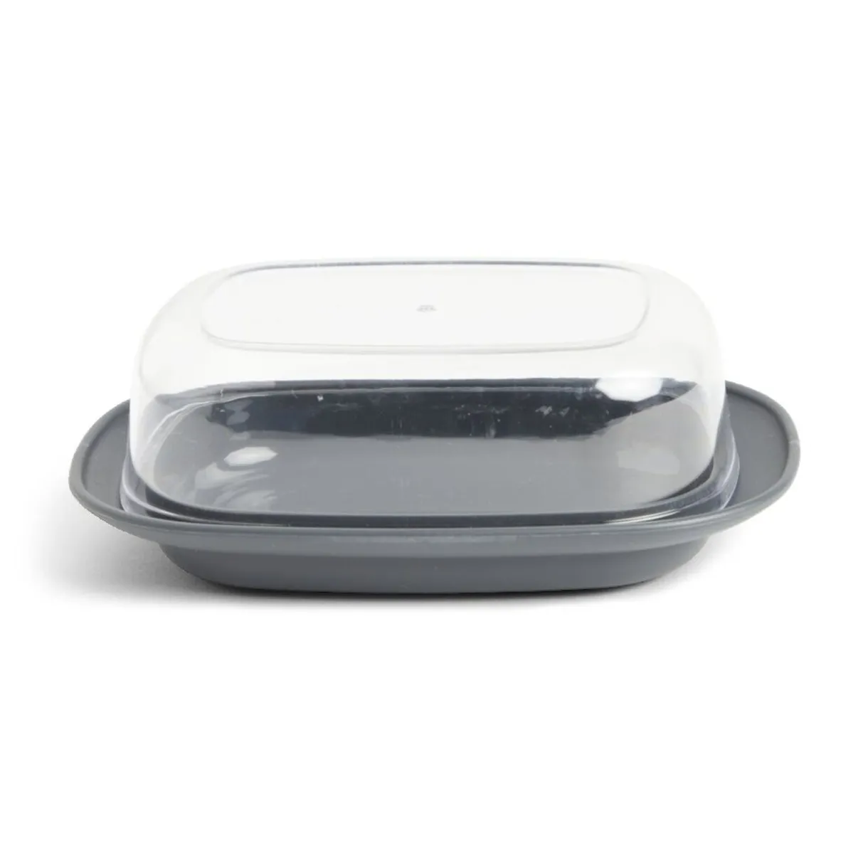 Gifi Beurrier plastique sans BPA transparent ou gris 17,4x12,5xH6cm