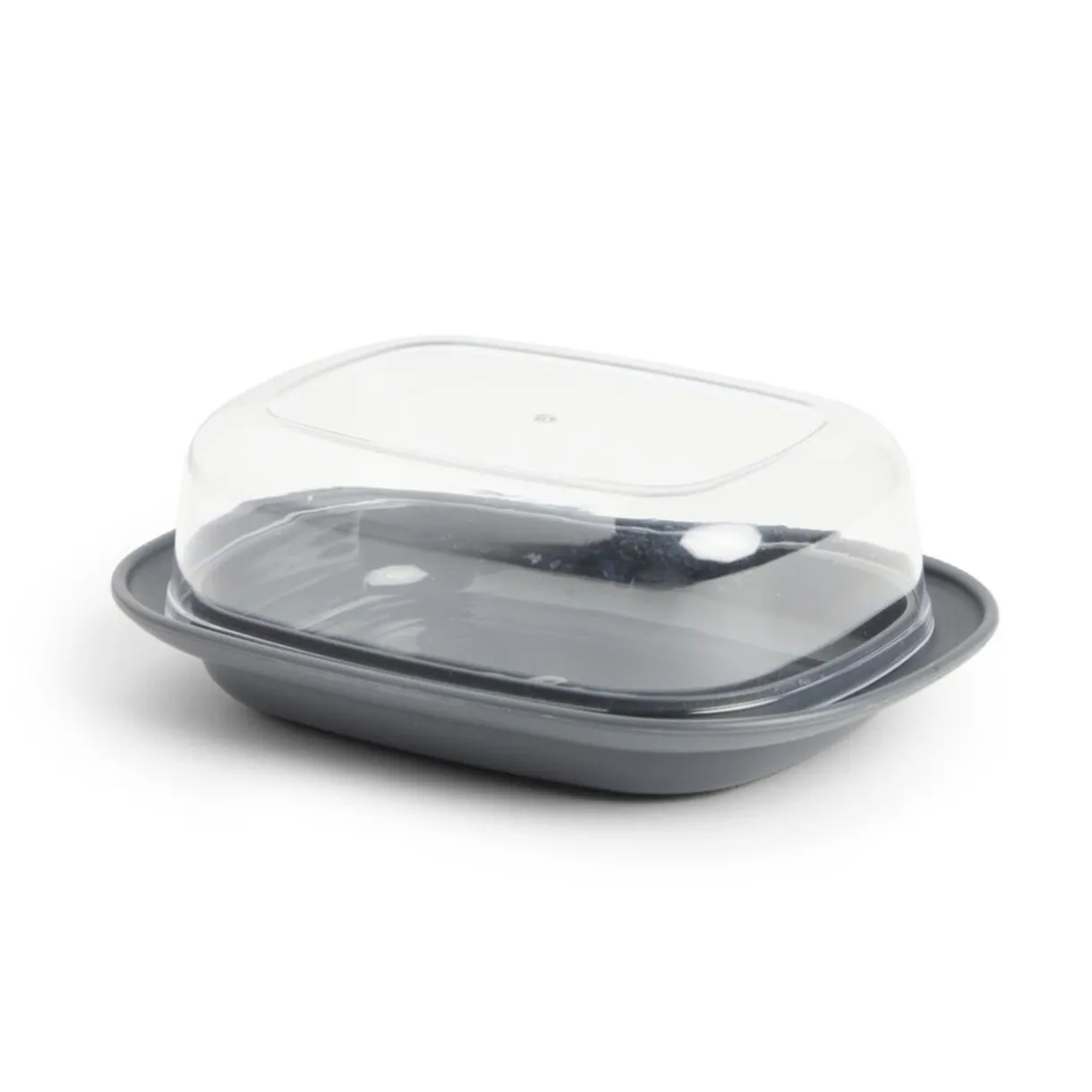 Gifi Beurrier plastique sans BPA transparent ou gris 17,4x12,5xH6cm
