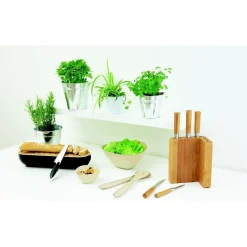 Gifi Bloc bambou et 5 couteaux Sale