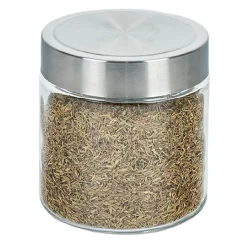 Gifi Bocal en verre avec couvercle inox - Lot de 4 Discount