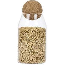 Gifi Bocal en verre avec couvercle en liège70 cl Best